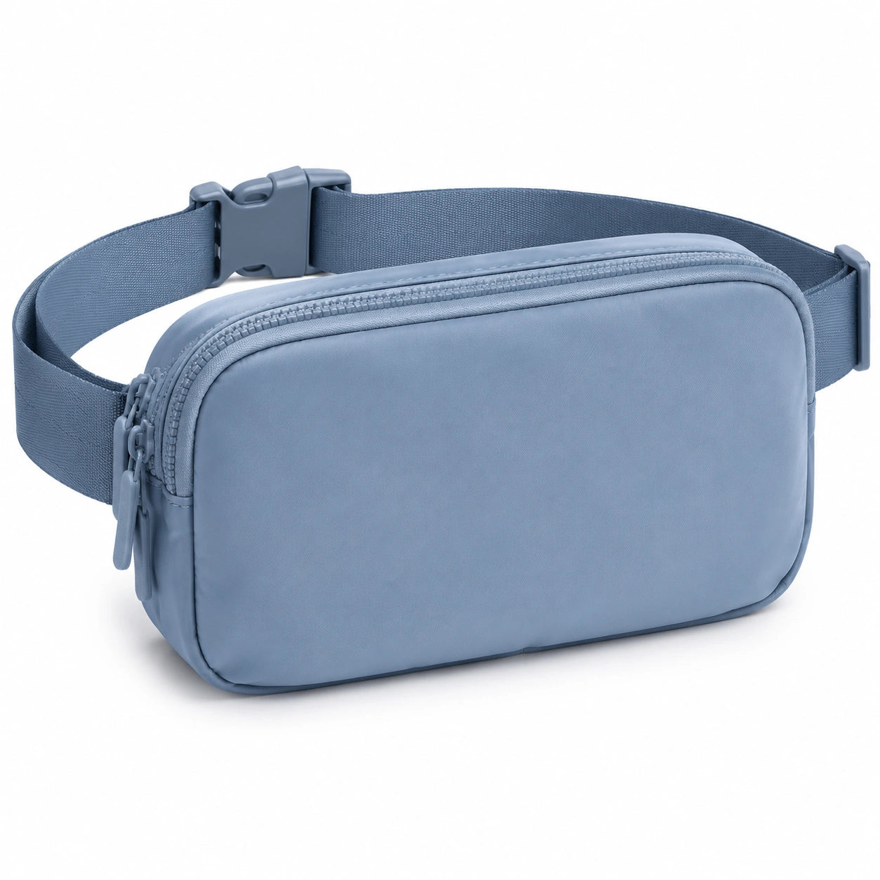 Hüfttasche 22 x 6 x 14 cm aus Polyester Blau mit Reißverschluss für Alltag und Reisen