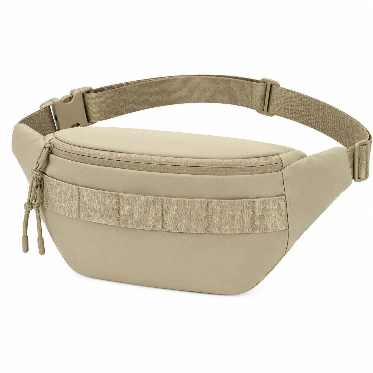 Gürteltasche 32 x 8 x 16 cm aus Textil in Beige mit verstellbarem Hüftgurt