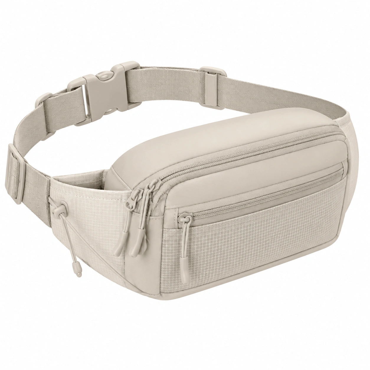 Gürteltasche 30 x 8 x 15 cm aus Textil in Beige mit verstellbarem Hüftgurt