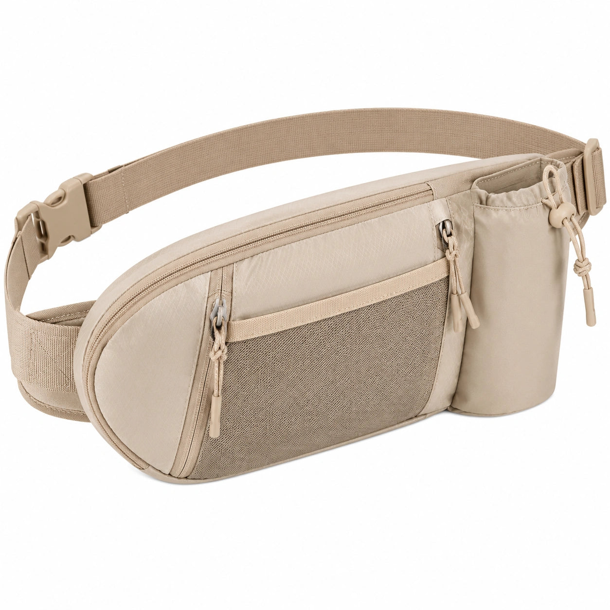 Gürteltasche 30 x 8 x 17 cm aus Polyester in Sand mit Flaschenhalter